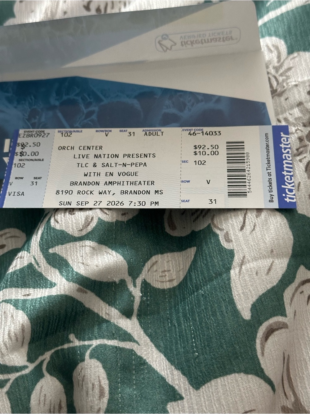 Concert Ticket
